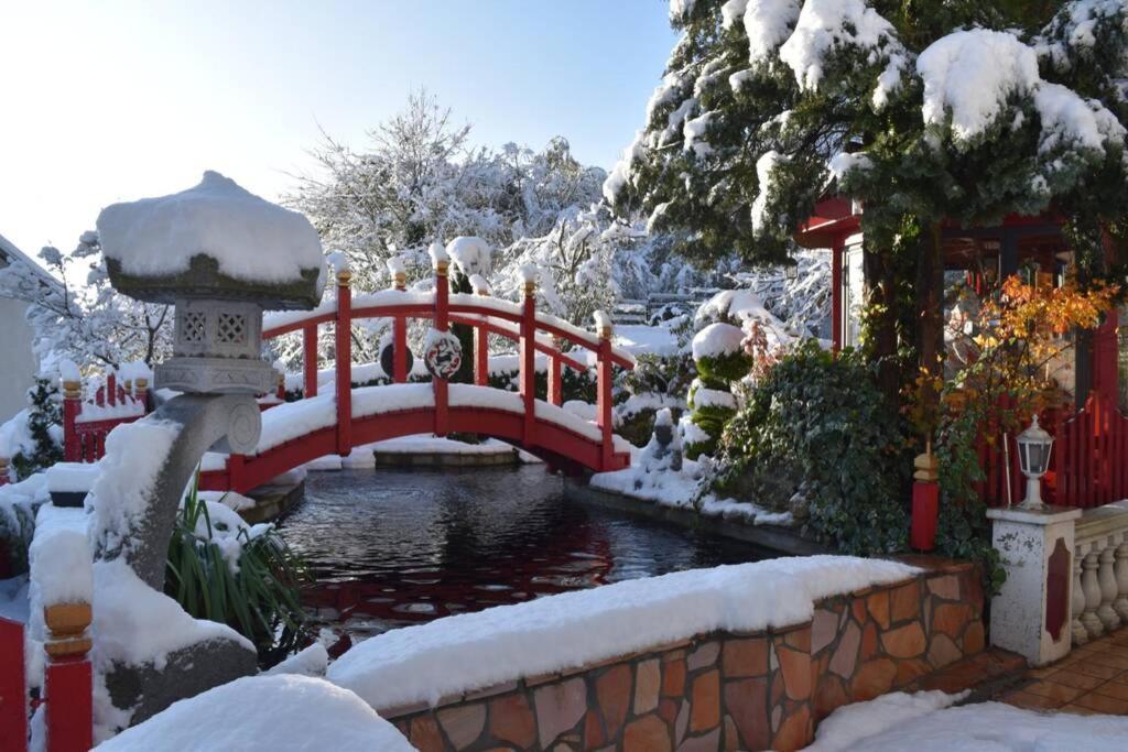 Gite Au Printemps Japonais, Petit Train De La Mure, Parc Des Ecrins Pierre-Chatel Esterno foto