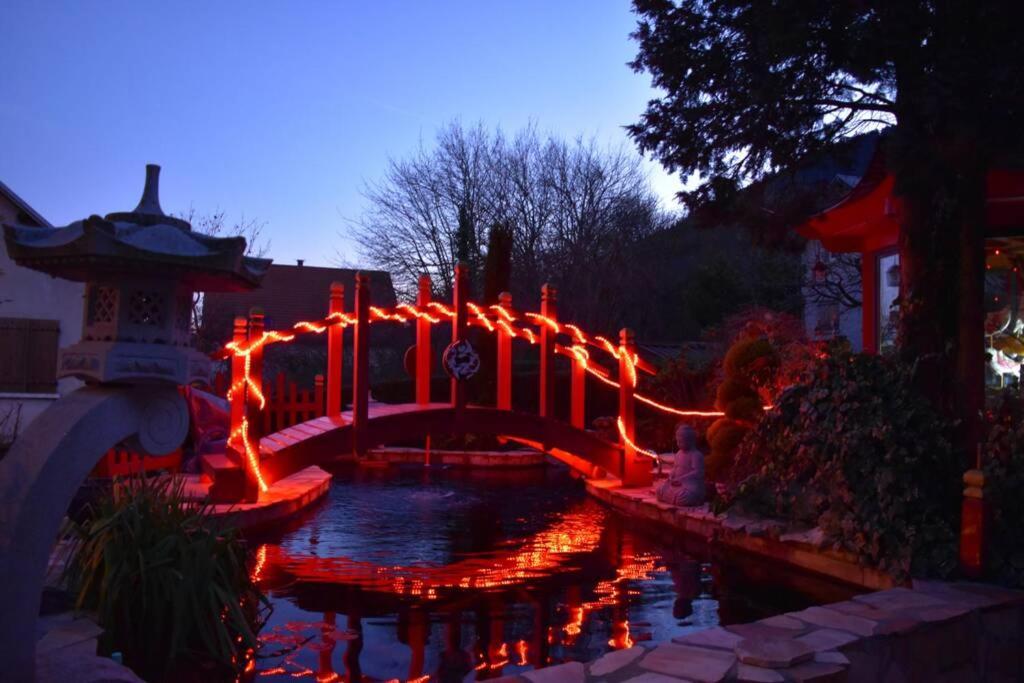 Gite Au Printemps Japonais, Petit Train De La Mure, Parc Des Ecrins Pierre-Chatel Esterno foto